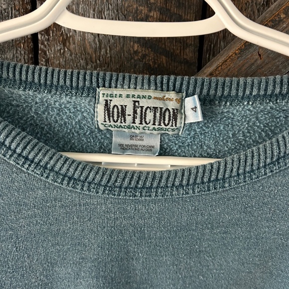 Men's Vintage Non-Fiction Crewneck Faded Aqua - Picture 3 of 3